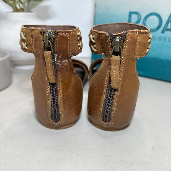 New Roan By Bed Stu Kel Bosco Leather Sandals Tan FR85008 Women's 6 NWB - Picture 7 of 12